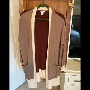 Knee length , extremely comfy sweater.